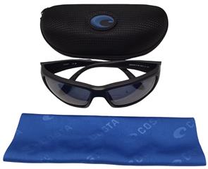 COSTA DEL MAR 6S9006 FANTAIL SUNGLASSES WITH CASE AND DUST RAG
